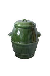 Beczka ceramiczna 5l zieleń 3088